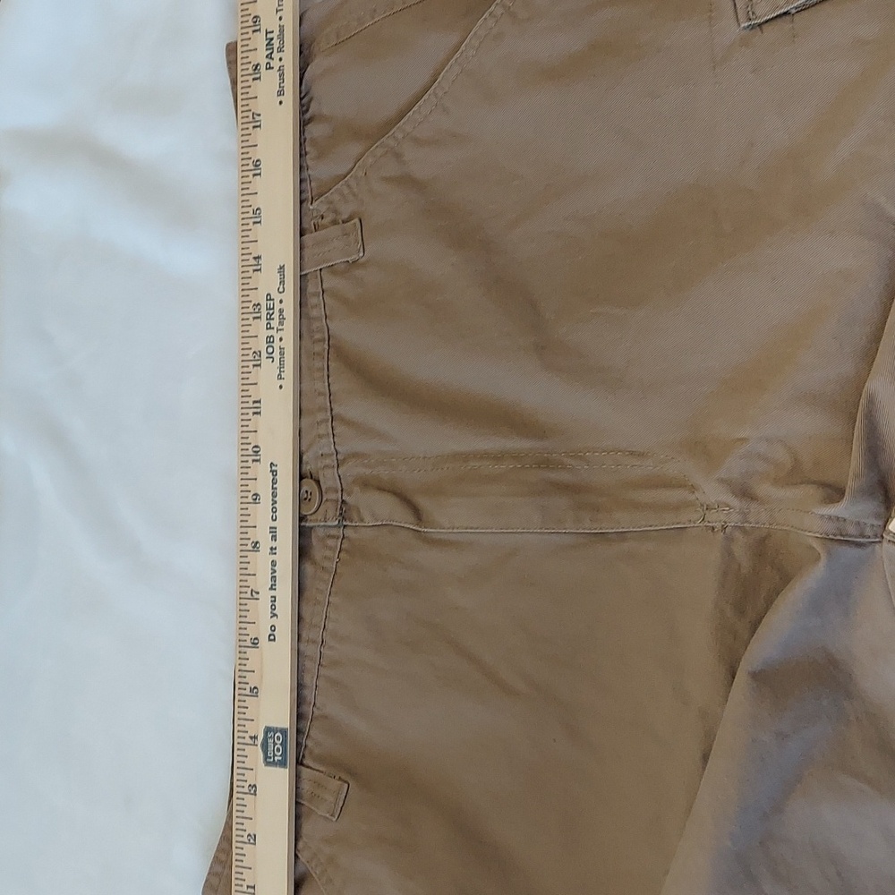 RUGGED WEAR Cargo Short Men Sz 40 Khaki Utility Drawstring Hiking Outdoor Cotton - Picture 10 of 10